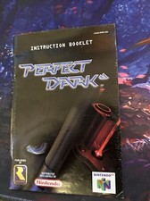 Perfect Dark N64 Nintendo 64 Manual Only Instruction Booklet