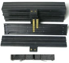 6pc Aurora T-Jet Slot Car 9" TERMINAL SINGLE LANE STRAIGHT Magnetic! TRACK 1538