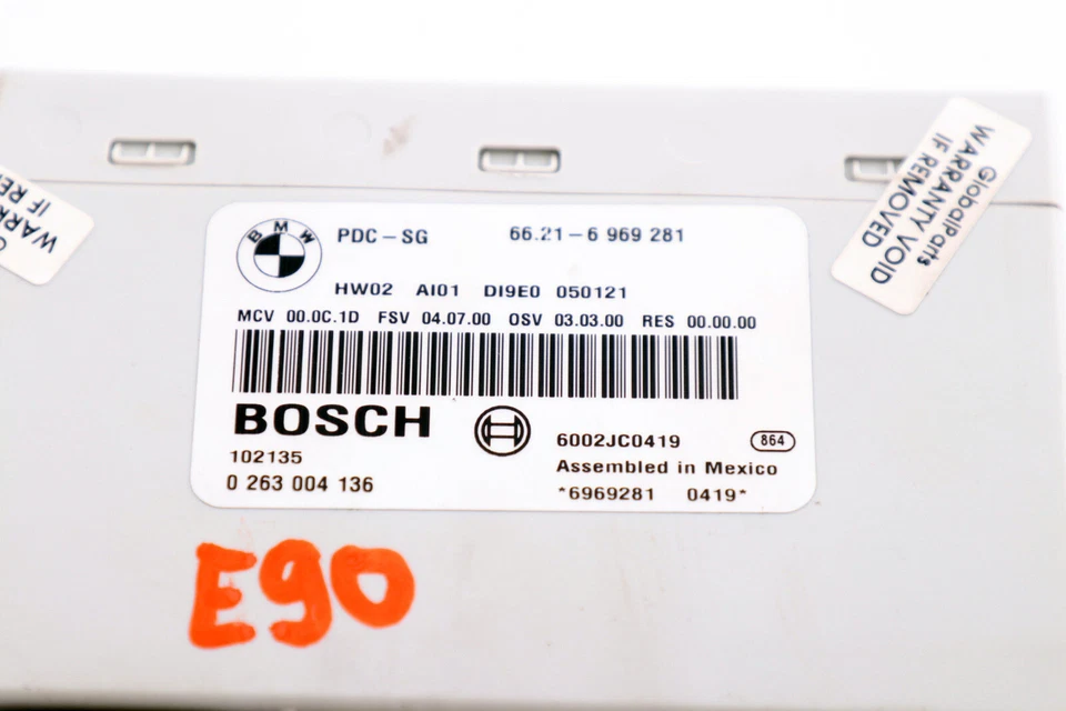 BMW X1 E81 E84 E87 E90 E91 Unite Module Commande Stationnement PDC 6969281 - Immagine 2 di 4