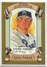 2007 Topps Allen and Ginter Dick Perez Sketches #13 Mark Teahen NM-MT Royals 