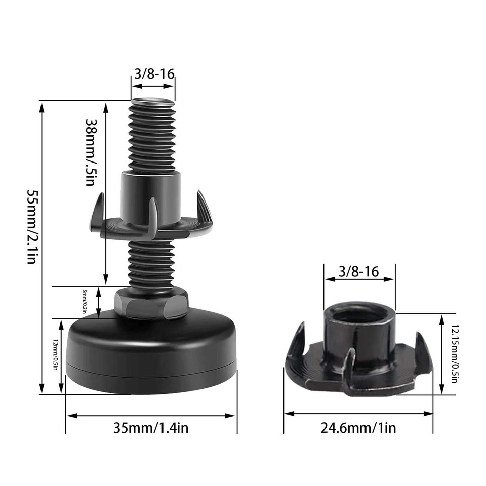 Adjustable Leveling Feet Furniture Levelers Table Feet Heavy Duty Leg