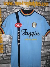 #Vintage Cycling Jersey Maglia Ciclismo Bici Faggin telaio '70s Eroica