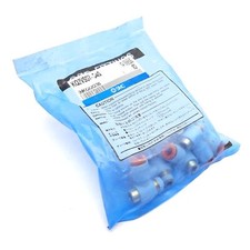 Lot of 10 SMC KQ2VS07-34S One-Touch Elbow Fitting, 1/4" NPT Male to 1/4" Tubing