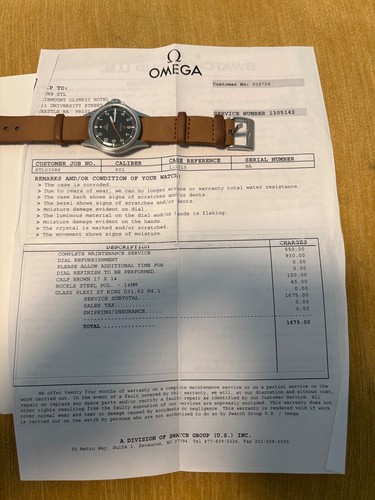 Serviced Omega Geneve Admiralty Anchor Cal. 601 Watch - Picture 2 of 8