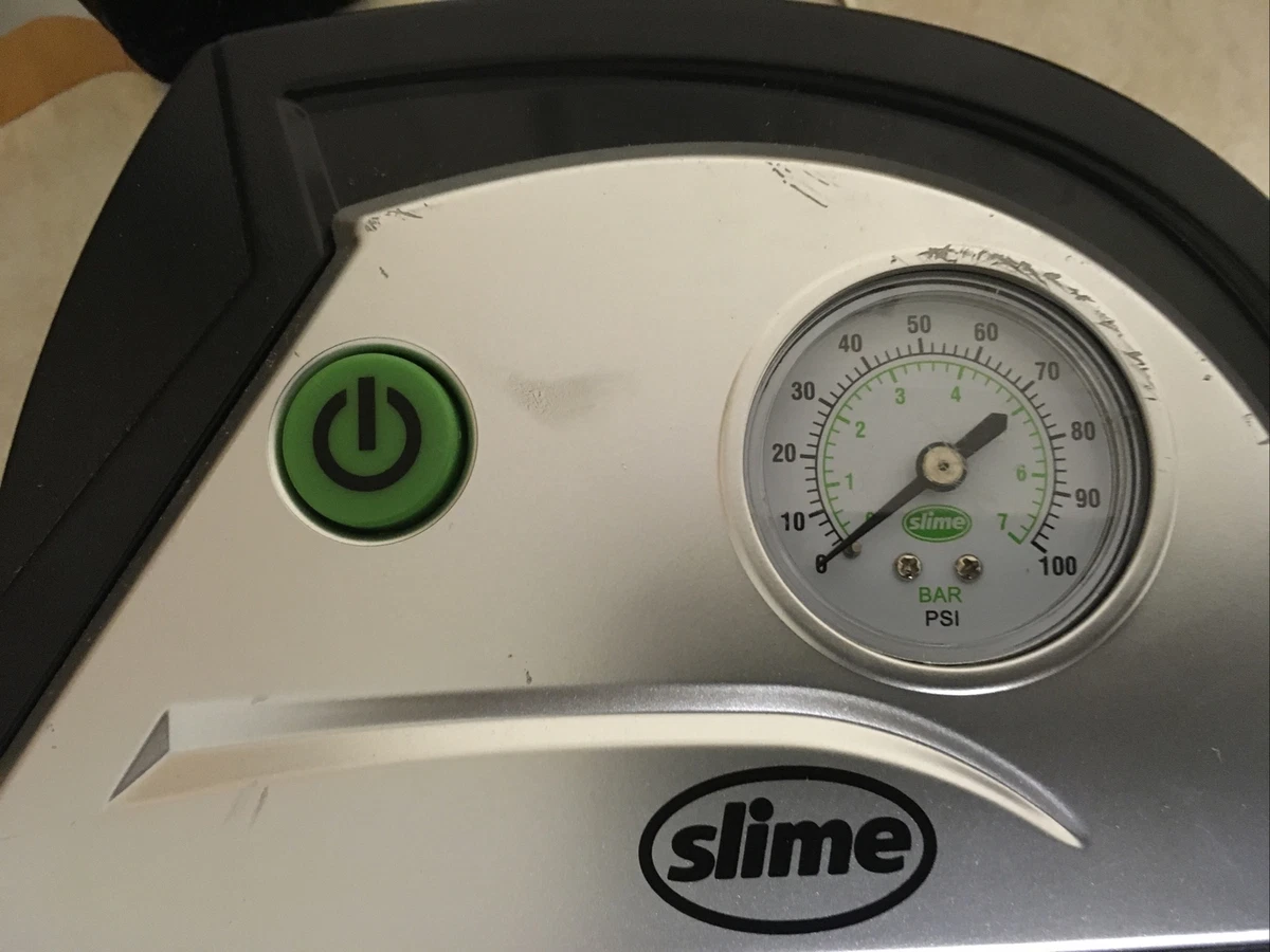 Tire Inflator Slime 40050 12V Portable Air Compressor Auto Pump W