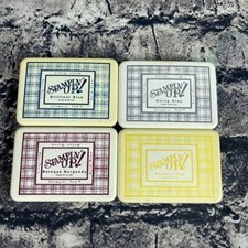 Stampin Up Stampin Pad Blue Gray Yellow Purple Water Based