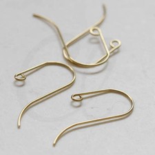 20 Pieces Raw Brass Earring Wire - Earring Hooks 30x12.9mm CW-3833C-J-353 