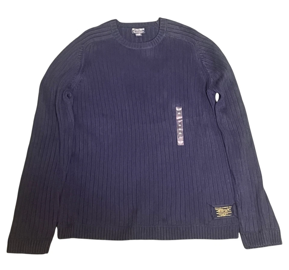 Suéter Polo Ralph Lauren Cuello Redondo Tejido con Cable XL 100% Algodón Azul Marino Nuevo con Etiquetas Foto 4 de 4