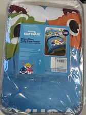 Baby Shark Toddler Comforter reversible Twin bed microfiber by Pinkfong NEW