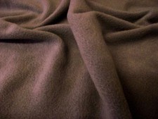QUALITY Anti Pil Polar Fleece Fabric Material - TOBACCO BROWN