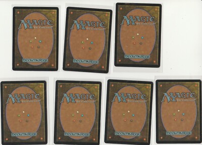 1993 MAGIC THE GATHERING ORIGINAL DECKMASTER LOT (7) DIFF W/ 3