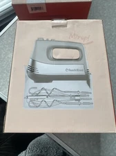 Powerful Electric Kitchen Hand Mixer, 200 Watts, 5 Speed  Handheld Mixer White