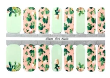 Hug Me Cactus Nail polish strips / Nail Wraps / Nail Stickers