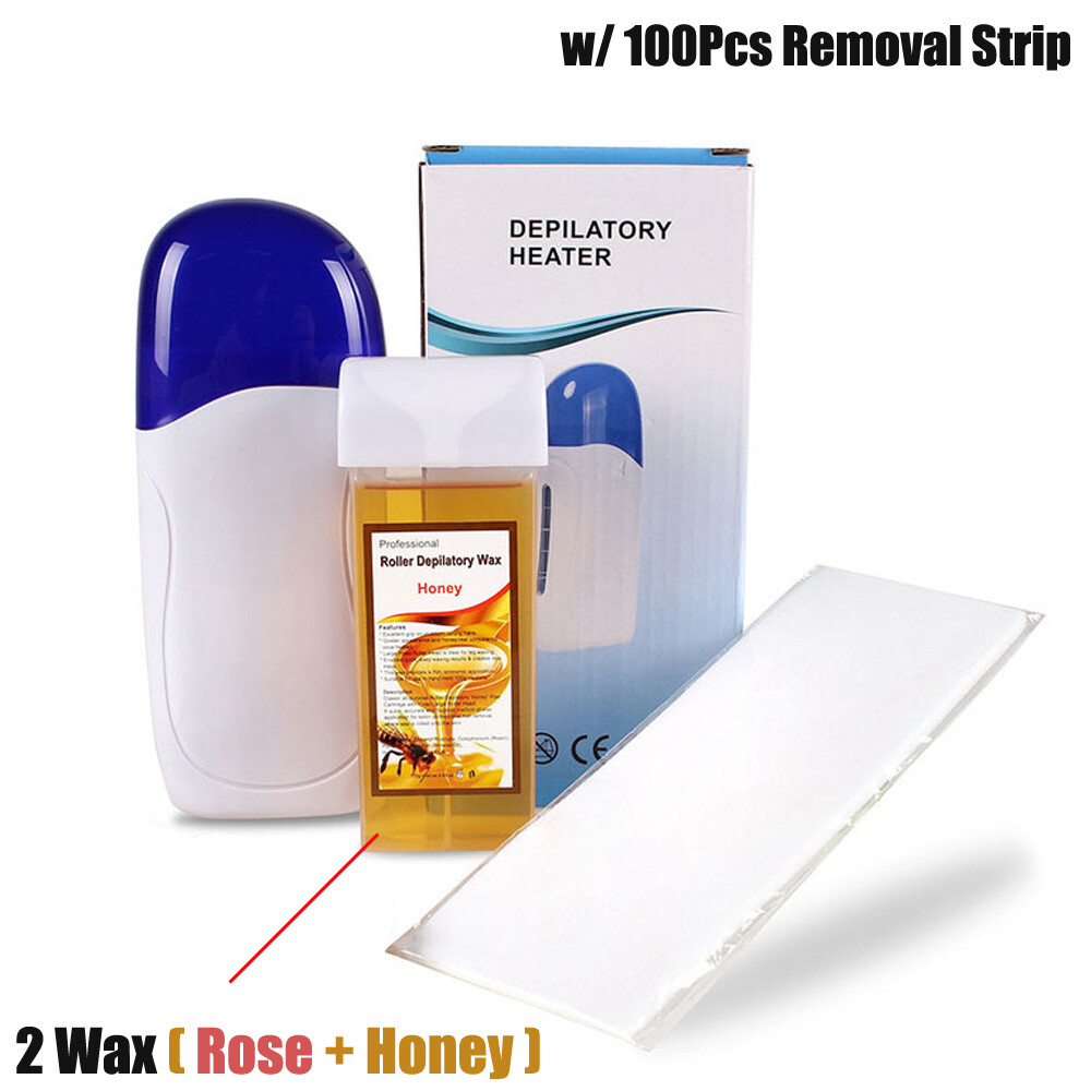 Roll on Depilatory Wax Heater Cartridge Warmer Hair Removal Machine w/  Strips | eBay