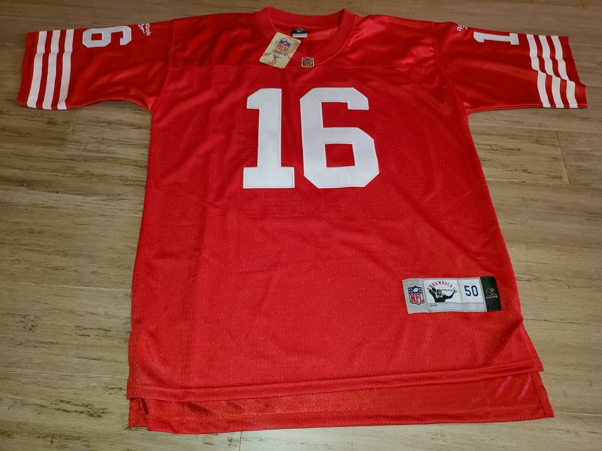 Nwt SAN FRANCISCO 49ERS JOE MONTANA Jersey THROWBACKS REEBOK Nwt SAN FRANCISCO 49ERS JOE MONTANA Jersey THROWBACKS REEBOK