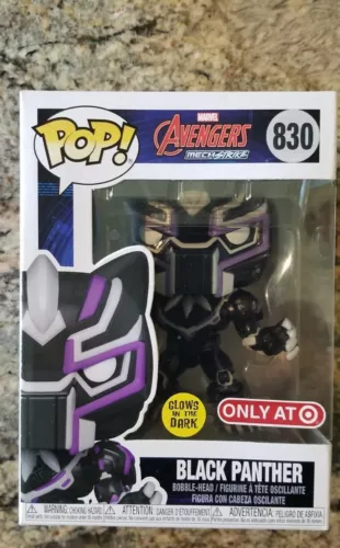 Funko Pop! Marvel Avengers Mech Strike #830 Black Panther Target Exclusivo GITD