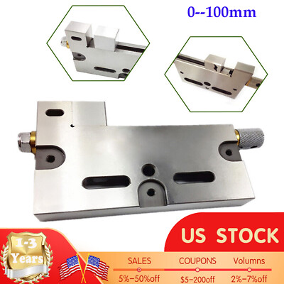 4'' Wire EDM Vise 0-100mm Clamping Range Stainless High Precision Jaw Opening 3Kg
