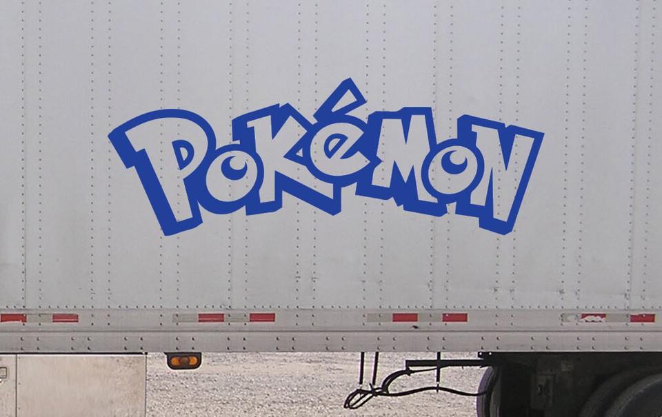 Pokemon Logo - Vinyl Decal - Pokemon Sticker - You Choose Size and ...