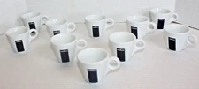 10 Lavazza Espresso Demitasse 2 Oz Coffee Cup Mug White Porcelain IPA