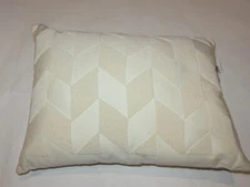 Ralph Lauren Lucia Herringbone Beaded Deco Throw Pillow NWT Hollywood cream $285