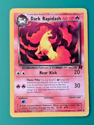 DARK RAPIDASH - Team Rocket - 44/82 - Uncommon - Original Pokemon TCG Unlimited DARK RAPIDASH - Team Rocket - 44/82 - Uncommon - Original Pokemon TCG Unlimited