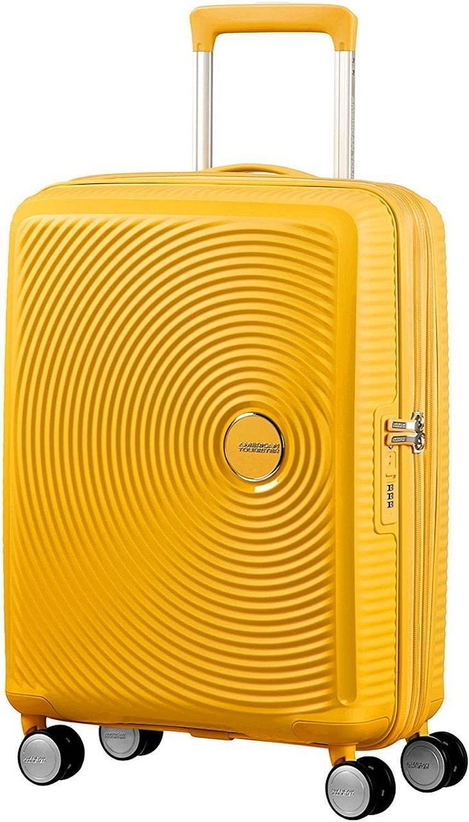 American Tourister Soundbox Spinner 55 Exp Giallo Valigie