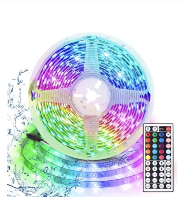EEEkit 16.4ft 300 LED 3528SMD LED Strip Lights, Multi-Color Changing LED Rope Li