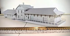 Z-Scale Lee Hall Train Depot Newport News Virginia 1:220 Scale Building
