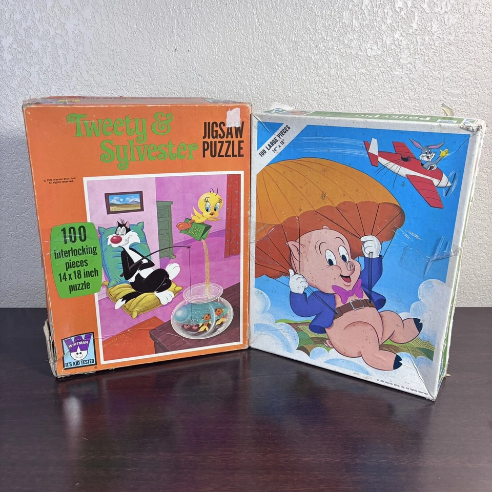 2 rompecabezas Looney Tunes vintage de 100 piezas Foto 2 de 4