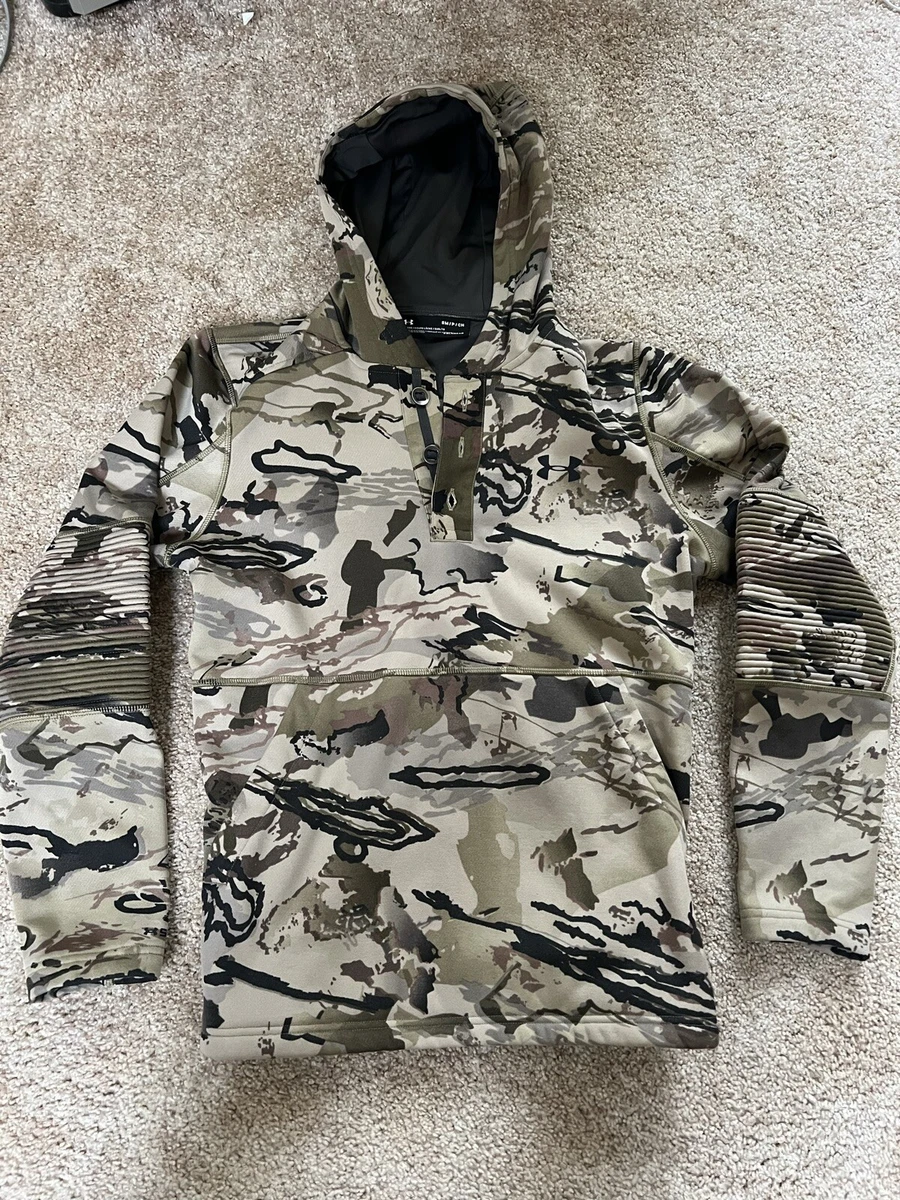 UNDER ARMOUR Rut Fleece Hunting Hoodie 1343219-999 Barren Camo Mens Small