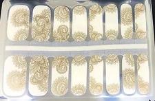 Color Nail Polish Strips, 16ct. Paisley  Overlay READ DESCRIPTION BELOW