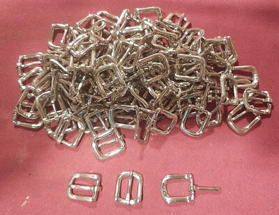 Leather Hardware - LOT OF 100 Vintage NORTH & JUDD #12 Heel Bar Buckles-  1/2''