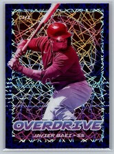 2021 Panini Chronicles Overdrive Blue Velocity #1 Javier Baez  Chicago Cubs