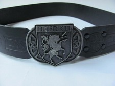 TILTED KILT BLACK BELT with METAL BELT BUCKLE, New and sealed, choose S or M