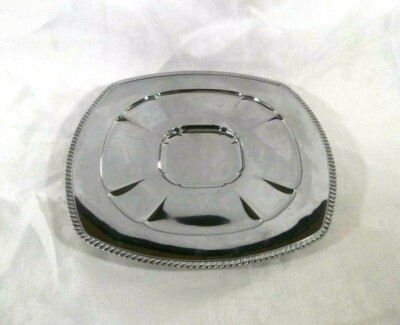 Vintage National Lead Industries Doehler Jarvis Chrome 10'' x 10'' Tray