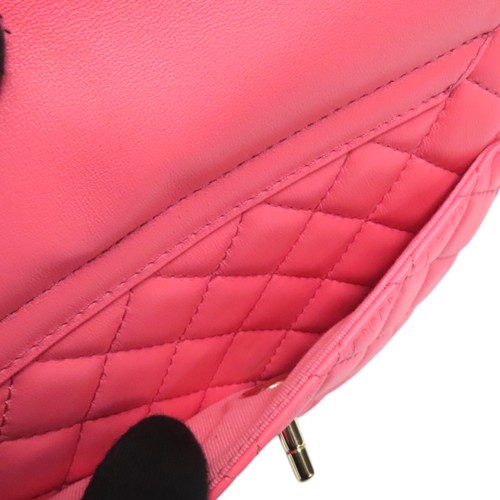 CHANEL CC In Love Heart Shoulder Bag Pink Quilted Lambskin Leather AS2191 - Picture 7 of 17