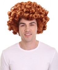 Curly Red Wigs  Redhead Wigs  Premium Breathable Capless Cap HM-047