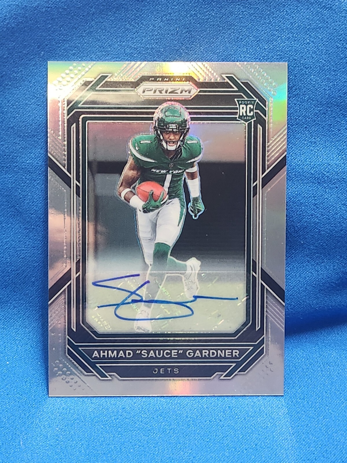 2022 Panini Prizm - Rookies Silver Prizm Autographs #341 Ahmad Gardner (AU, RC)