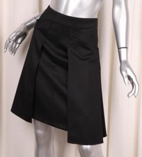 CHANEL 06A Classic Womens Wool  A-Line Knee-Length Skirt Size 38  -preowned