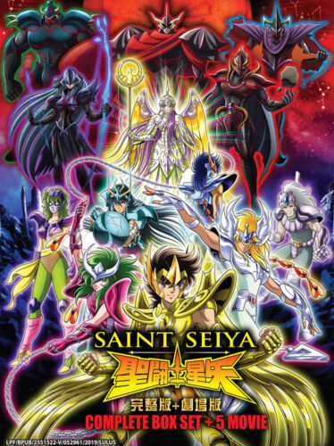 DVD anime Saint Seiya coffret complet + 5 films * sous-titre anglais * toute la région - Photo 1 sur 3