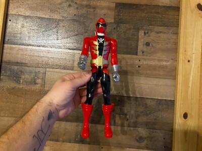 Red Power Rangers Action Figure Large 12'' Posable Bendable SCG Super Megaforce