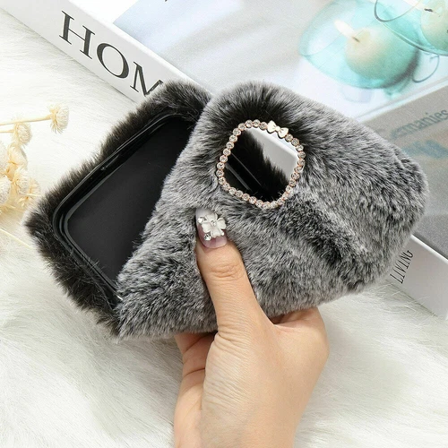 Luxury Plush Fluffy Phone Case For iPhone 11 12 13 14 15 16 Pro Max XR X 7 8 SE - Picture 6 of 14