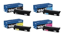 Brother TN436 4-piece Set High Yield Toner Cartridge (Black,Cyan,Magenta,Yellow)