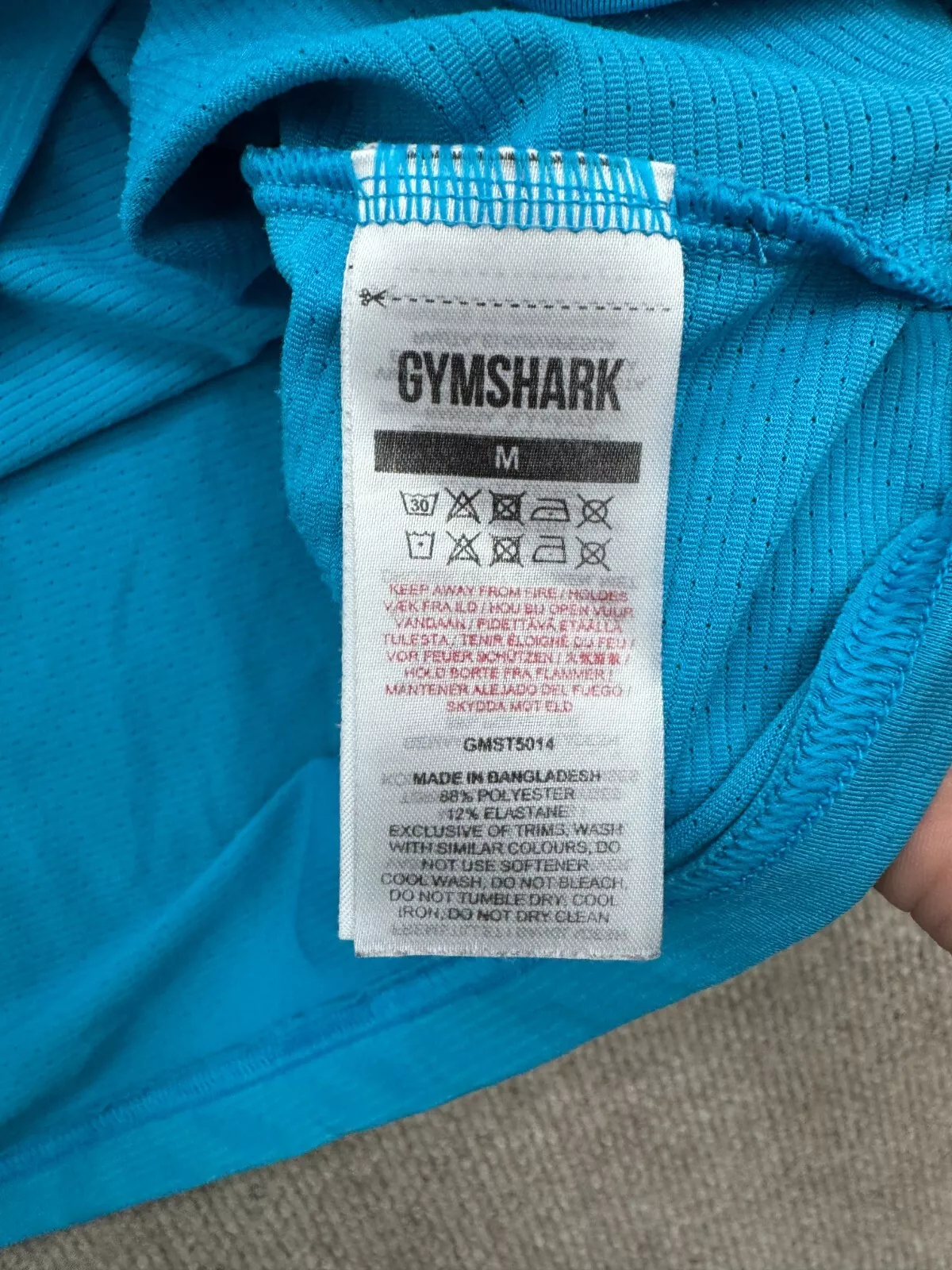gymshark mesh athletic workout compression shirt