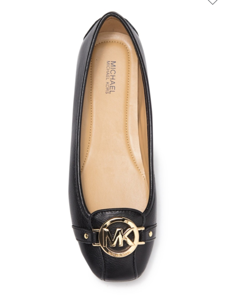 MICHAEL KORS 人気 Fulton モカシン 履きやす フラットシューズ MICHAEL KORS MK Fulton Women's Flat Moccasins Black Real