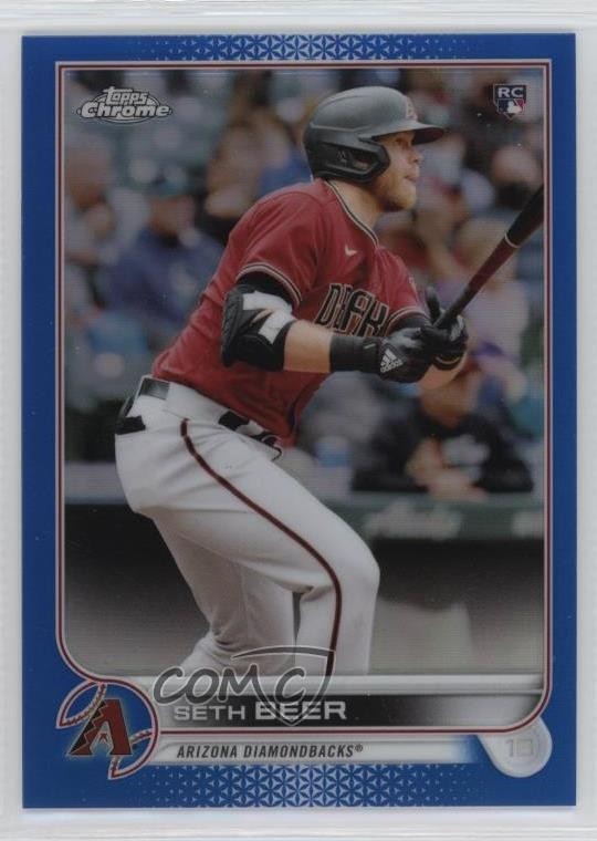 2022 Topps Chrome Blue Refractor /150 Seth Beer #186 b8h