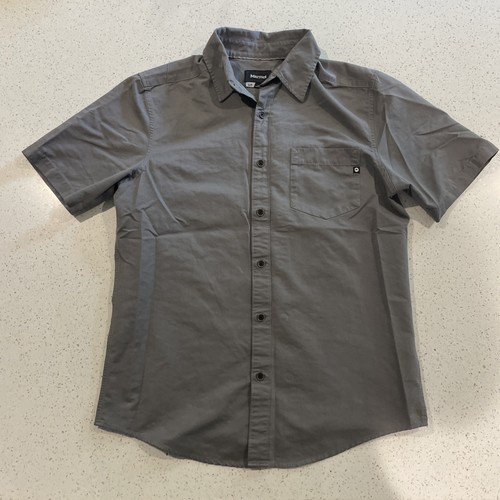 Marmot Shirt Mens Small Short Sleeve Casual Button Up Outdoor Breathable Hiking