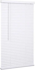 Lotus CLMLX28535AL 1" Vinyl Cordless Mini Blinds, 28.5X35 White