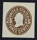 CKStamps: US Cut Square Stamps Collection Scott#U61 Unused H NG