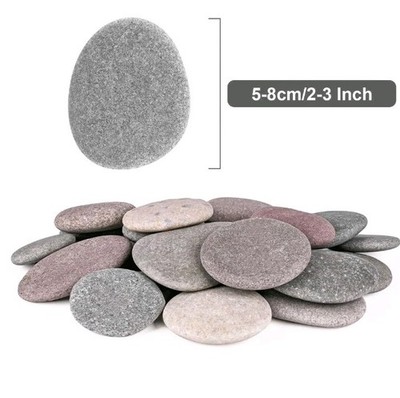 River Rocks for Painting 36Pcs Large 2 - 3 Inch Flat Smooth Stones Craft Rock